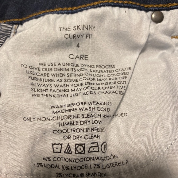 Ann Taylor skinny jeans size 4 curvy fit - Picture 3 of 4